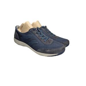 Dansko Hayes Sneakers Womens 40/US 11.5-12 Blue Suede Comfort Outdoors Walking